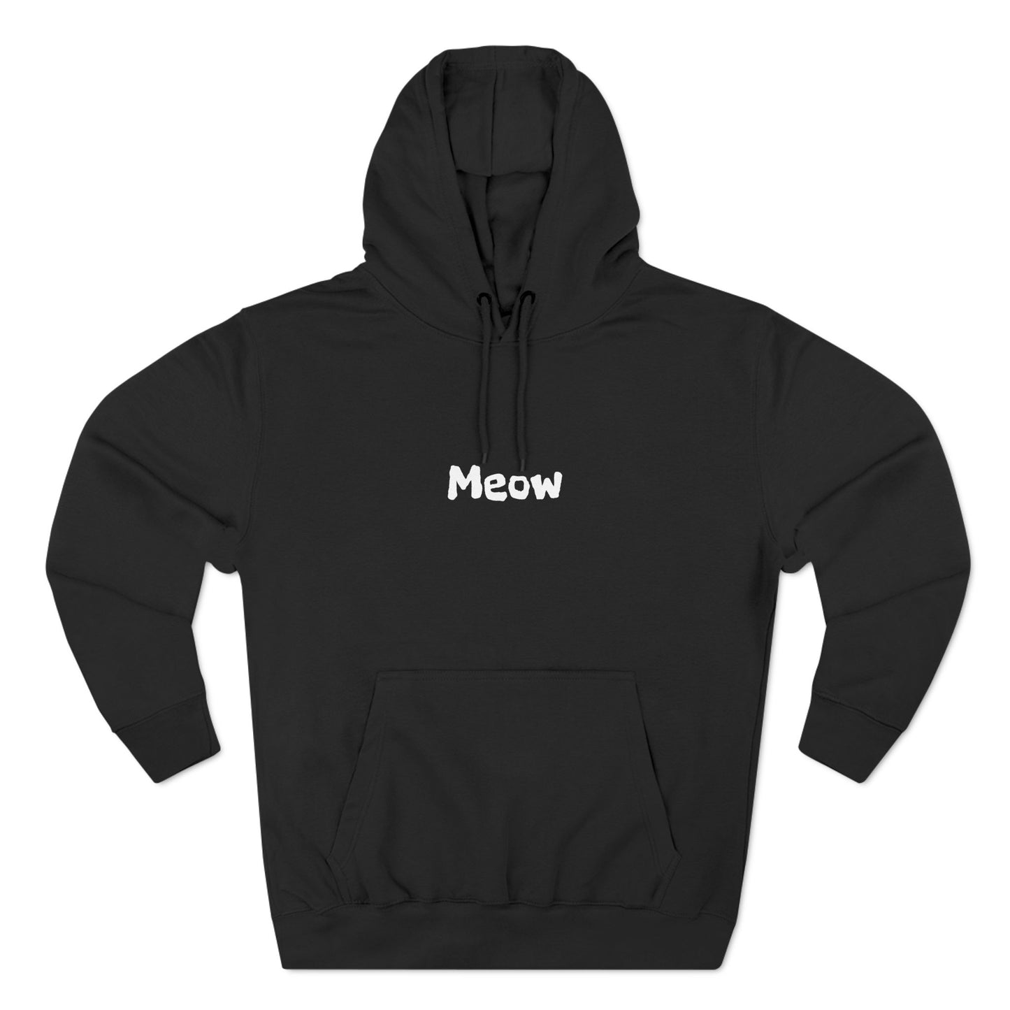 Meow Three-Panel Fleece Hoodie